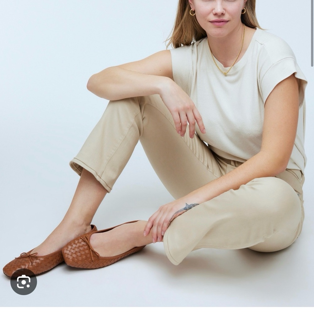 NWT Madewell The Anelise Ballet Flat Woven
Leather